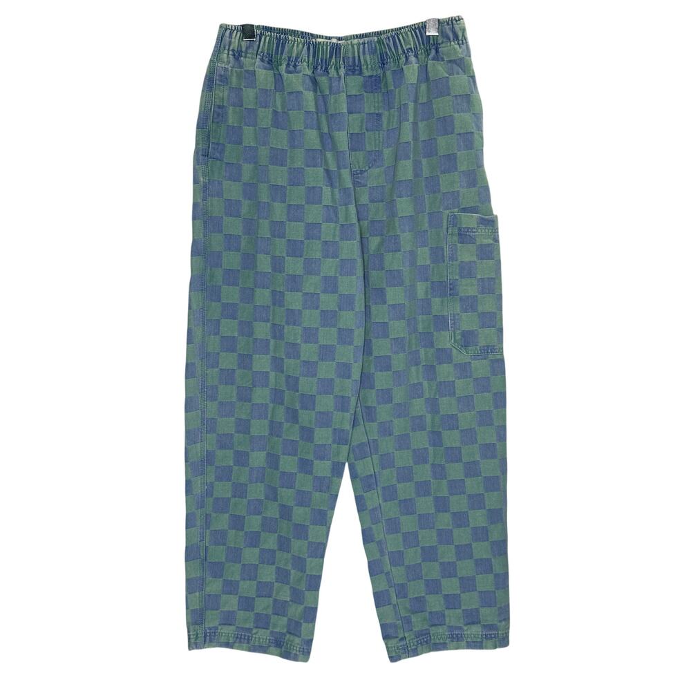 BDG Tonal Checkerboard Relaxed Fit Pull On Jean M Mens Retro Skater Baggy